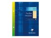 Clairefontaine - feuilles simples 17x22 cm - 100 pages - grands carreaux (Seyes) - perforées - jaune