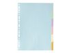 Exacompta Forever - Intercalaire 6 positions - A4 - carte recyclée couleurs pastel