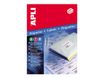 APLI PAPER - Autoadhesivo - blanco - 105 x 35 mm 1600 etiqueta(s) (100 hoja(s) x 16) etiquetas