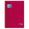 Oxford European book - Cahier à spirale - A4+ - 160 pages - petits carreaux (5x5 mm) - rouge