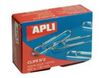APLI No.2 - Clips de papeles - 32 mm - níquel - paquete de 100