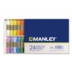 Estuche de 24 ceras Manley en barritas de colores