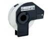 Brother DK-11204 - Ruban d'étiquettes auto-adhésives - 1 rouleau de 400 étiquettes (17 x 54 mm) - fond blanc écriture noire