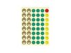 APLI PAPER Gomets Mr. Smiley - Adhesivo extraíble - 576 etiqueta(s) (12 hoja(s) x 48) etiquetas