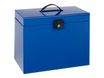 Esselte - Classeur ménager en métal (valisette) avec 5 dossiers suspendus - bleu