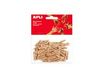 Apli Agipa - Clips - 25 x 3 mm - madera - natural - paquete de 45