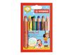 Stabilo woody 3 in 1 - 6 Crayons de couleur - 10 mm - couleurs assorties
