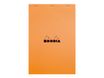 Rhodia - Bloc notes - A4 + - 80 pages - petits carreaux - 80g - orange