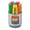 Stabilo BOSS ORIGINAL - Pot de 6 surligneurs - couleurs assorties - encre à l'eau - 2-5 mm