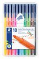 Staedtler triplus - 10 Feutres - couleurs assorties