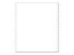 Exacompta - Papier listing blanc - 2000 feuilles 240 mm x 11" - 1 pli bandes Caroll détachabables