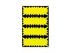 Apli Agipa - 400 cartons flash fluo - jaune - 3,5 x 9 cm