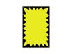 Apli Agipa - 100 cartons flash fluo - jaune - 9 x 12 cm