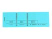 Exacompta - 10 Blocs passe partout 3 volets de 100 tickets - 48 x 150 mm - numéroté - bleu