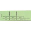 Exacompta - 10 Blocs passe partout 3 volets de 100 tickets - 48 x 150 mm - numéroté - vert