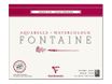 Clairefontaine Fontaine - Bloc de papier aquarelle grain fin - 24 x 30 cm - 25 feuilles - 300 g/m²