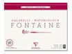 Clairefontaine Fontaine - Bloc de papier aquarelle grain fin - 30 x 40 cm - 25 feuilles - 300 g/m²