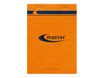 MASTER - Pack de 5 Blocs notes - A4 - 200 pages - petits carreaux - 70g