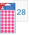 Apli Agipa - 168 Pastilles adhésives - rose - diamètre 15 mm - réf 111848