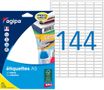 Apli Agipa - Etui A5 - 2304 Étiquettes blanches multi-usages - 8 x 20 mm - coins arrondis - réf 114017