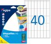 Apli Agipa - Etui A5 - 640 Étiquettes blanches multi-usages - 35 x 15 mm - coins arrondis - réf 114021