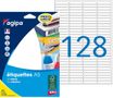 Apli Agipa - Etui A5 - 2048 Étiquettes blanches multi-usages - 6 x 33,5 mm - coins arrondis - réf 114089