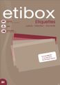 Etibox - 2400 Étiquettes adhésives blanches - 70 x 35 mm - Coins droits - réf 119750