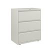 Crédence métallique monobloc -  3 tiroirs - H102 x L80 x P48 cm - gris clair