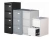 Classeur métallique pour dossiers suspendus - 4 tiroirs - H132 x L41 x P62 cm - gris clair