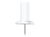 Exacompta - 25 Épingles papic - 10 mm -blanc