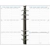 Recharge pour organiseur Exatime 17 - 16 mois- 1 semaine sur 2 pages à l'horizontale - 10,5 x 17,2 cm - Exacompta