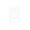 Exacompta Exatime 17 - Recharge pour organiseur - travers ligné blanc - 10,5 x 17,2 cm