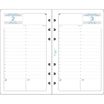 Exacompta Exatime 17 - Recharge pour organiseur - 1 jour par page - 2nd semestre - 10,5 x 17,2 cm