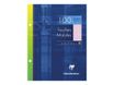 Clairefontaine - feuilles simples 17x22 cm - 100 pages - grands carreaux (Seyes) - perforées - rose