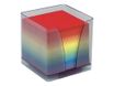 Quo Vadis - Bloc Cube avec support plexi - arc en ciel
