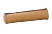 Oxford - Trousse ronde (petit format) - 1 compartiment - cuir naturel beige