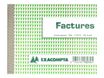 Exacompta - Manifold Carnet de factures - 50 dupli - 10,5 x 13,5 cm