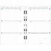 Exacompta Exatime 21 - Recharge pour organiseur - 1 semaine sur 2 pages à l'horizontal - 14,2 x 21 cm