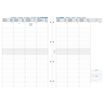 Exacompta Exatime 29 - Recharge pour organiseur - 1 semaine sur 2 pages 1/4H - 21 x 29,7 cm
