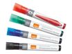 Nobo Liquid Ink - marqueur - noir, rouge, bleu, vert (pack de 4)