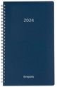 Agenda à spirale Polyprop Breform - 1 jour par page - 10 x 16,5 cm - bleu - Brepols
