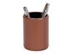 Quo Vadis Satiny - Pot à crayons - 7,5 x 10 cm - peau de vache - marron