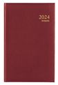Agenda Lima Minister - 1 jour par page - 14,8 x 21 cm - bordeaux - Brepols