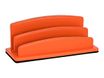 Quo Vadis Satiny - Trieur demi-rond 2 compartiments - 26 x 10,5 cm - orange