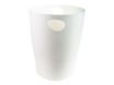 Corbeille à papier Exacompta ECOBIN 15L – Blanc - Polypropylène Recyclé - Certifié Ange Bleu - Poignées Intégrée