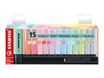 STABILO BOSS ORIGINAL - Pack de 15 surligneurs - couleurs pastels assorties
