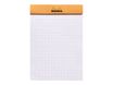 Rhodia - Bloc notes N°12 - 8,5 x 12 cm - petits carreaux