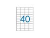APLI PAPER - Autoadhesivo - blanco - 29.7 x 52.5 mm 4000 uds. (100 hoja(s) x 40) etiquetas