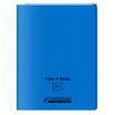 Conquérant Classique - Cahier polypro à rabat - 17 x 22 cm - 96 pages - grands carreaux (Seyes) - bleu