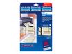 Avery Quick&Clean - 100 cartes de visite pliées - 54 x 84 mm